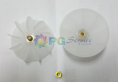 Ventola universale per phon asciugacapelli 63.5mm x 24mm con dado di blocco