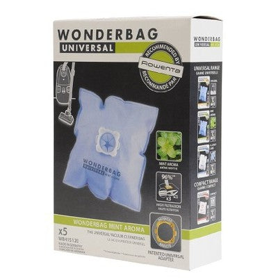 Sacchi in microfibra universali Wonderbag Mint Aroma per aspirapolvere Rowenta Tefal