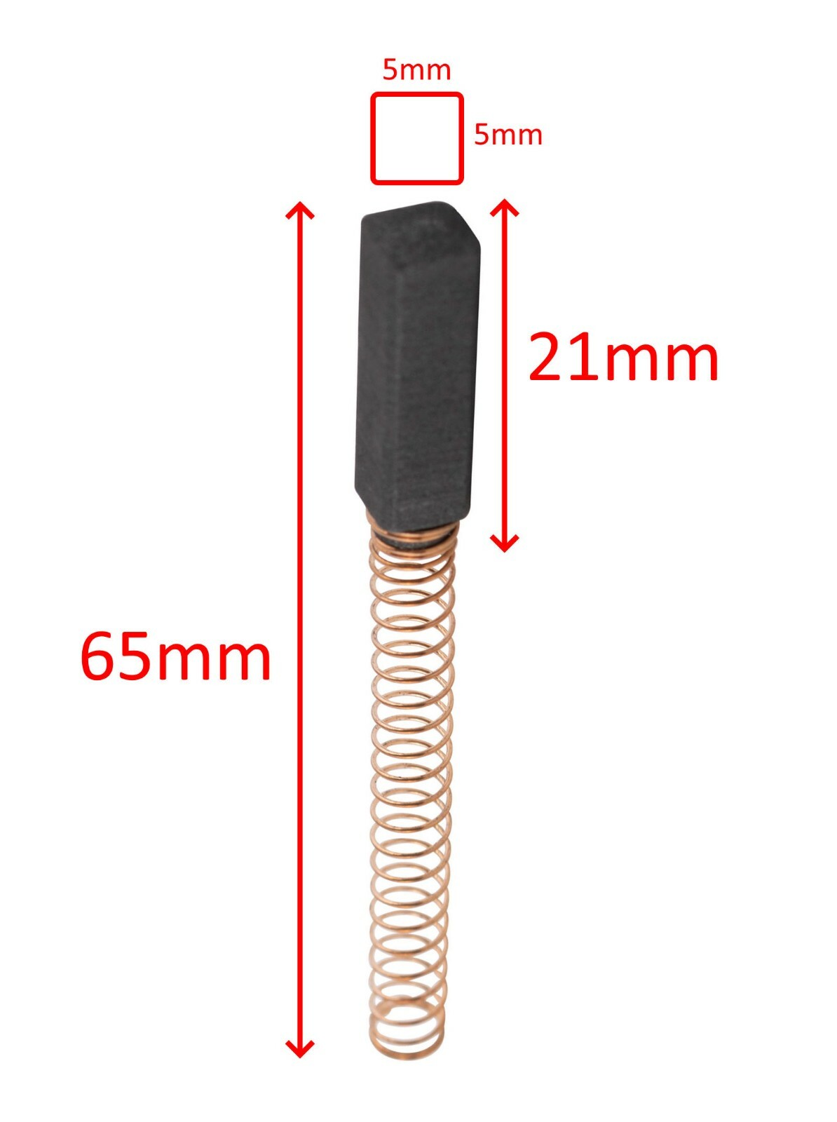 Quick Mill carboncino spazzola motore 65mm originale per grattugia 0148 0149