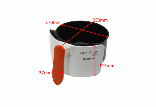 Ariete cassetto manico contenitore ciotola friggitrice Airy Fryer Mini 4615