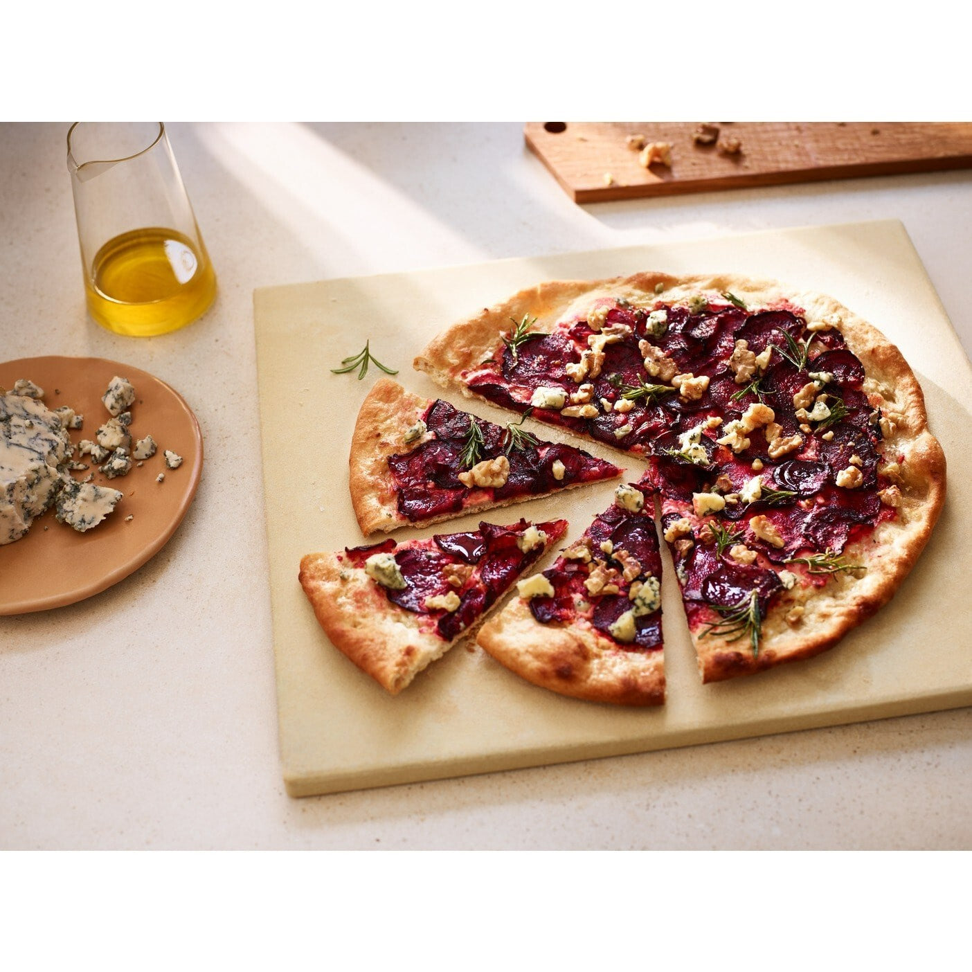 Electrolux pizza stone pietra refrattaria 38cm con paletta taglierina per forno