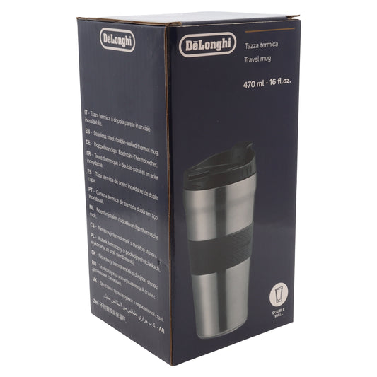 Delonghi tazza termica doppia parete acciaio 470ml macchina caffè Eletta Explore