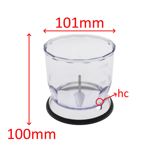 Braun ciotola tazza tritatutto 350ml Multiquick 4162 4165 4191 4192 4199 4200