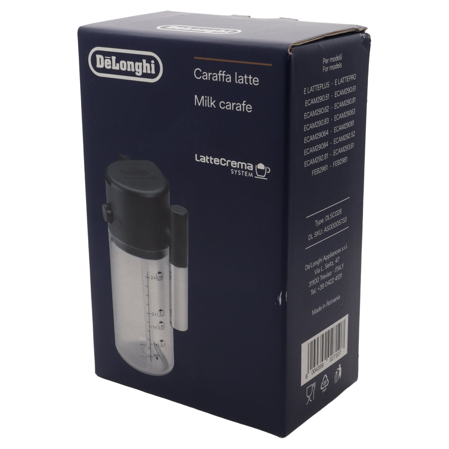 Delonghi caraffa schiumalatte macchina caffè Magnifica Evo ECAM290 Start ECAM22