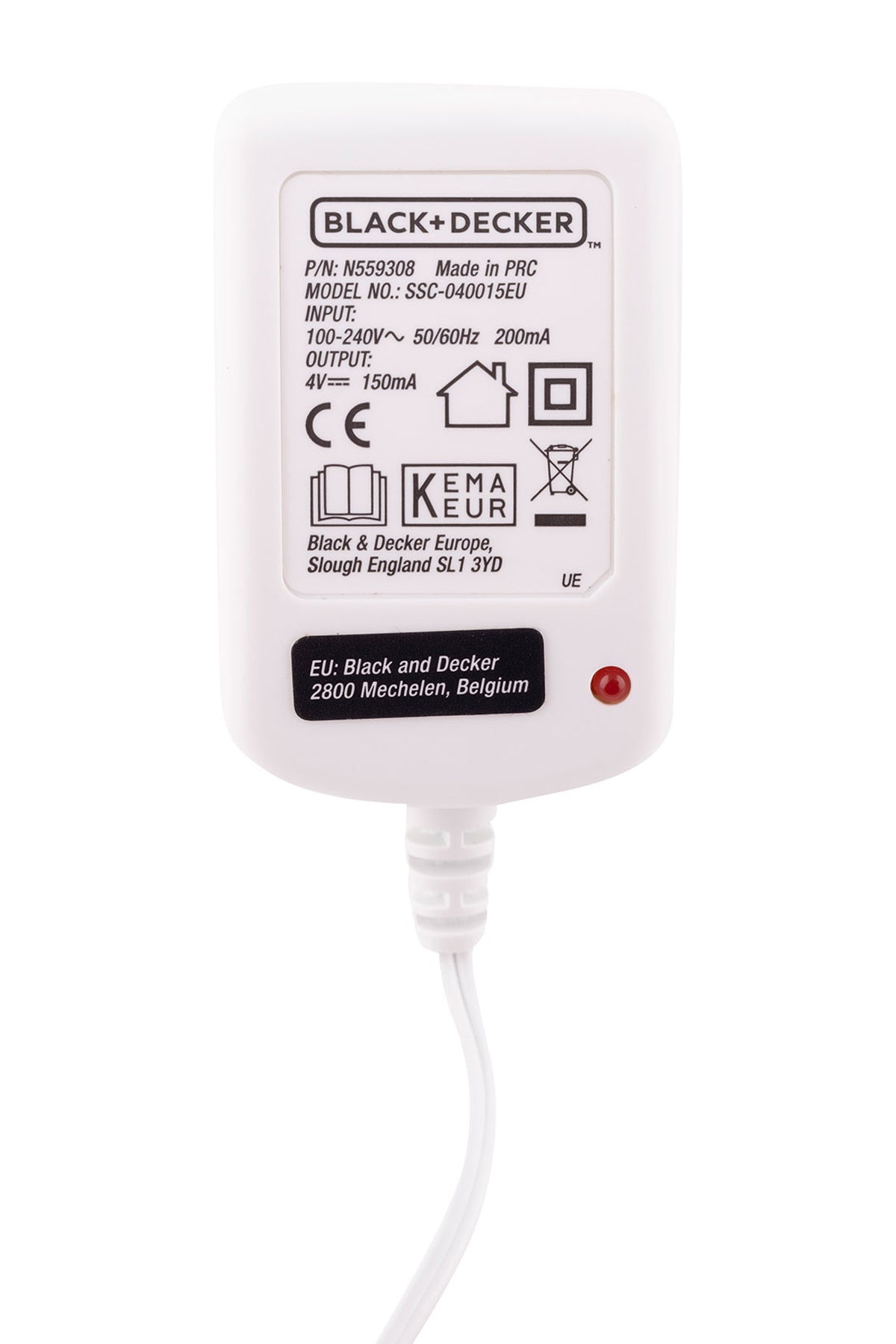 Black & Decker caricatore carica batterie aspirabriciole DustBuster NVC115J 3.6V