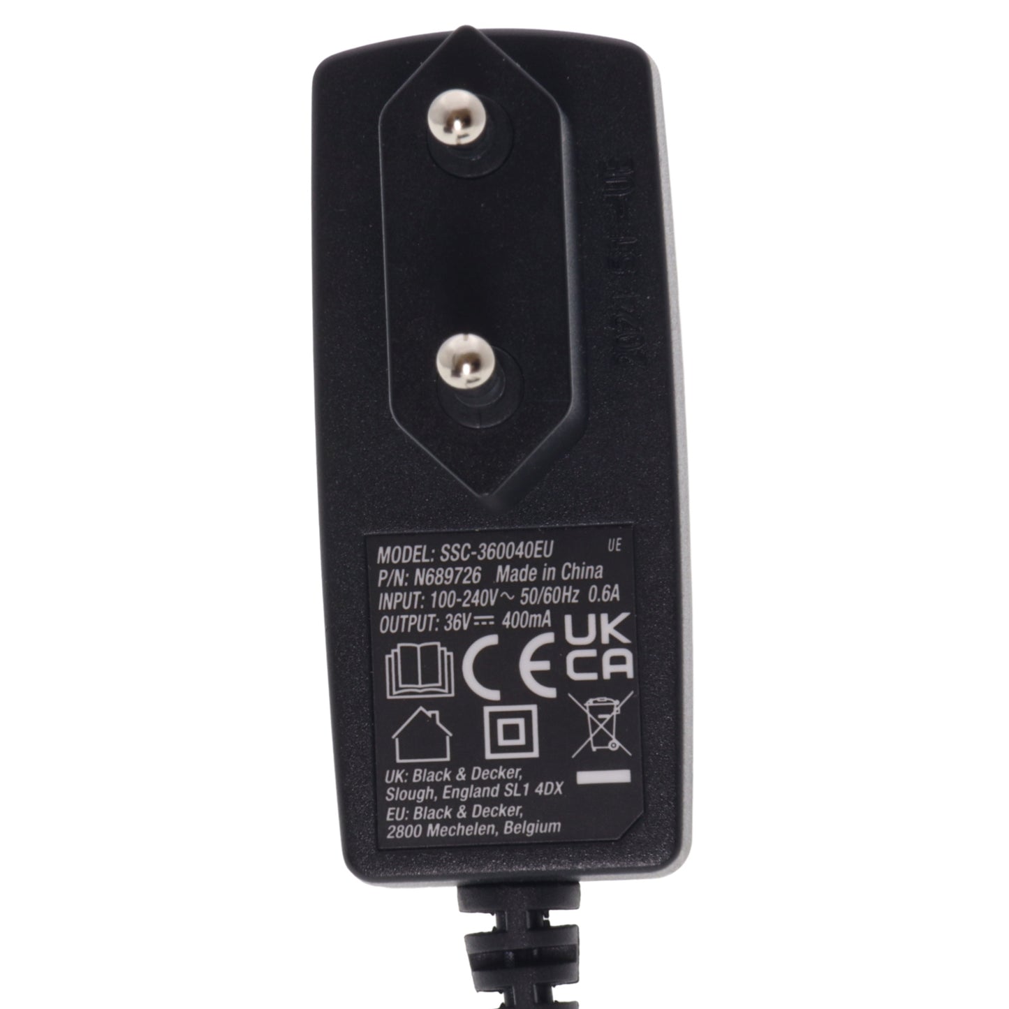 Black & Decker caricabatterie ORIGINALE 360040EU scopa aspirapolvere 36V BHFEV36