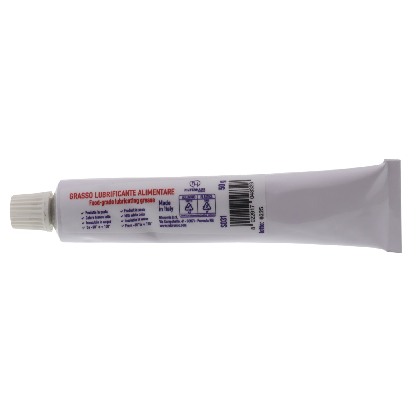 Grasso lubrificante alimentare 50gr per robot da cucina impastatrice grattugia affettatrice