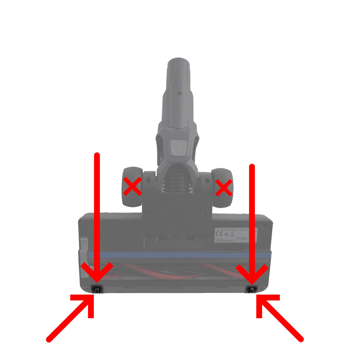 Rowenta ruote asse spazzola scopa XForce 8.60 RH9611 RH9638 RH9680 RH9695 RH96