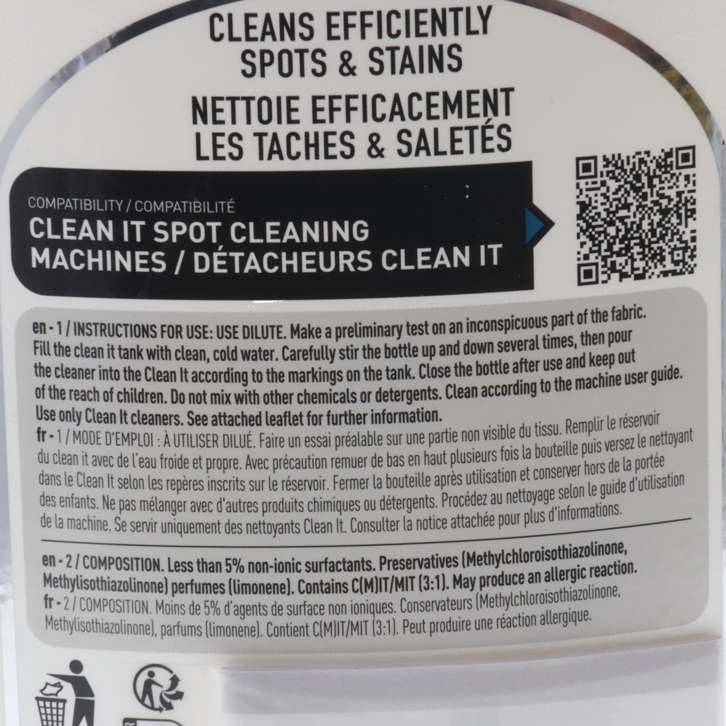 Rowenta detergente 1L standard lavatappeti Clean It IN5010 IN5020 IZ5020