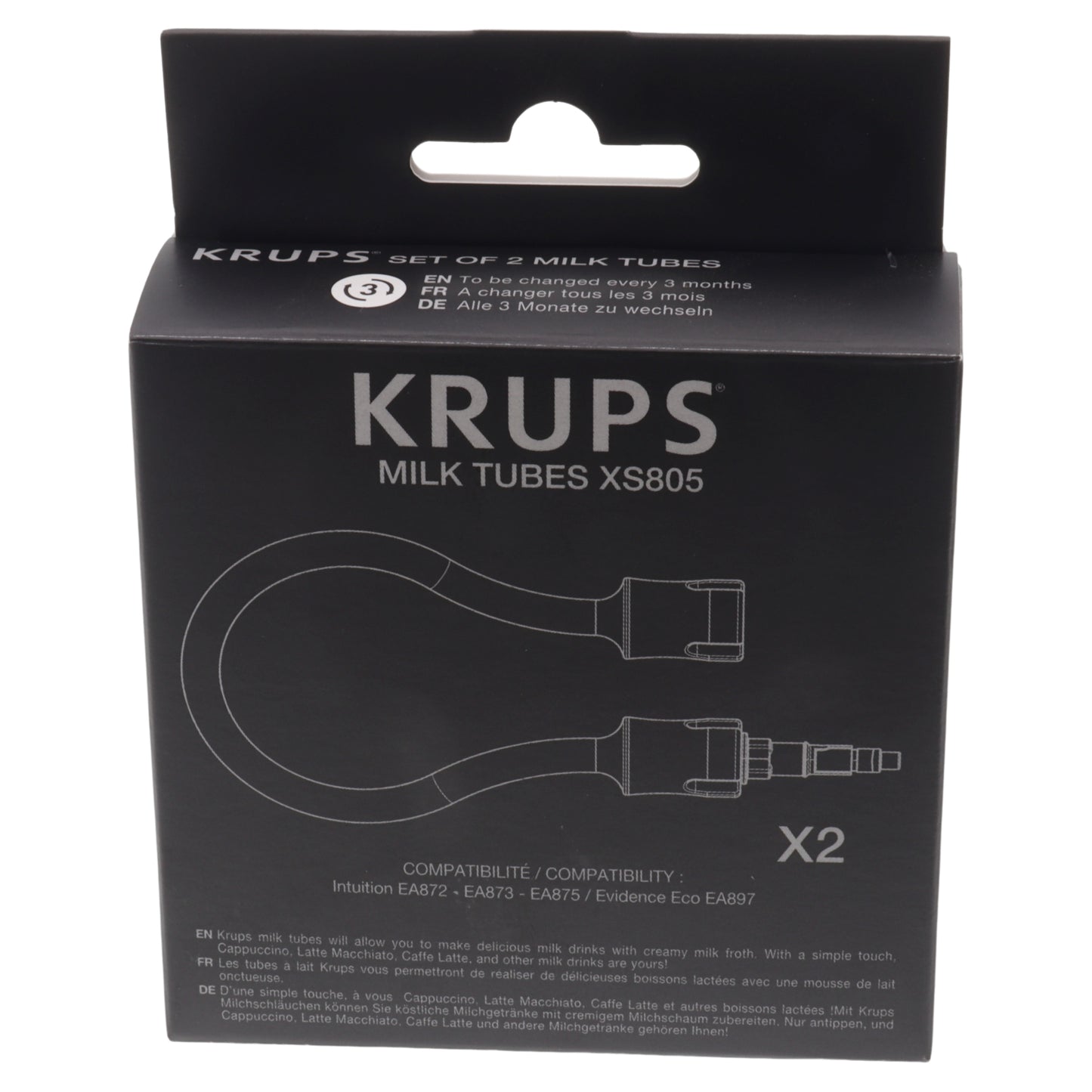 Krups 2x tubi vapore latte macchina caffè Intuition Evidence EA876D EA897A EA89
