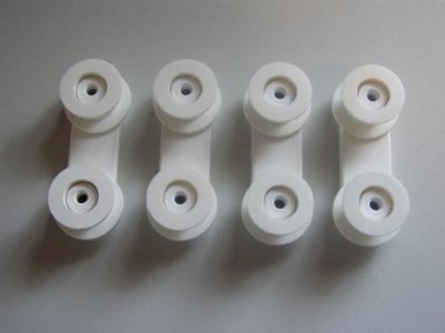 Electrolux Rex AEG kit supporti ruote cestello ORIGINALI lavastoviglie FAV BW ESI