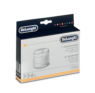 Delonghi kit filtri friggitrice Easy Clean F17233 F627 F17433 F17311 F612 F350