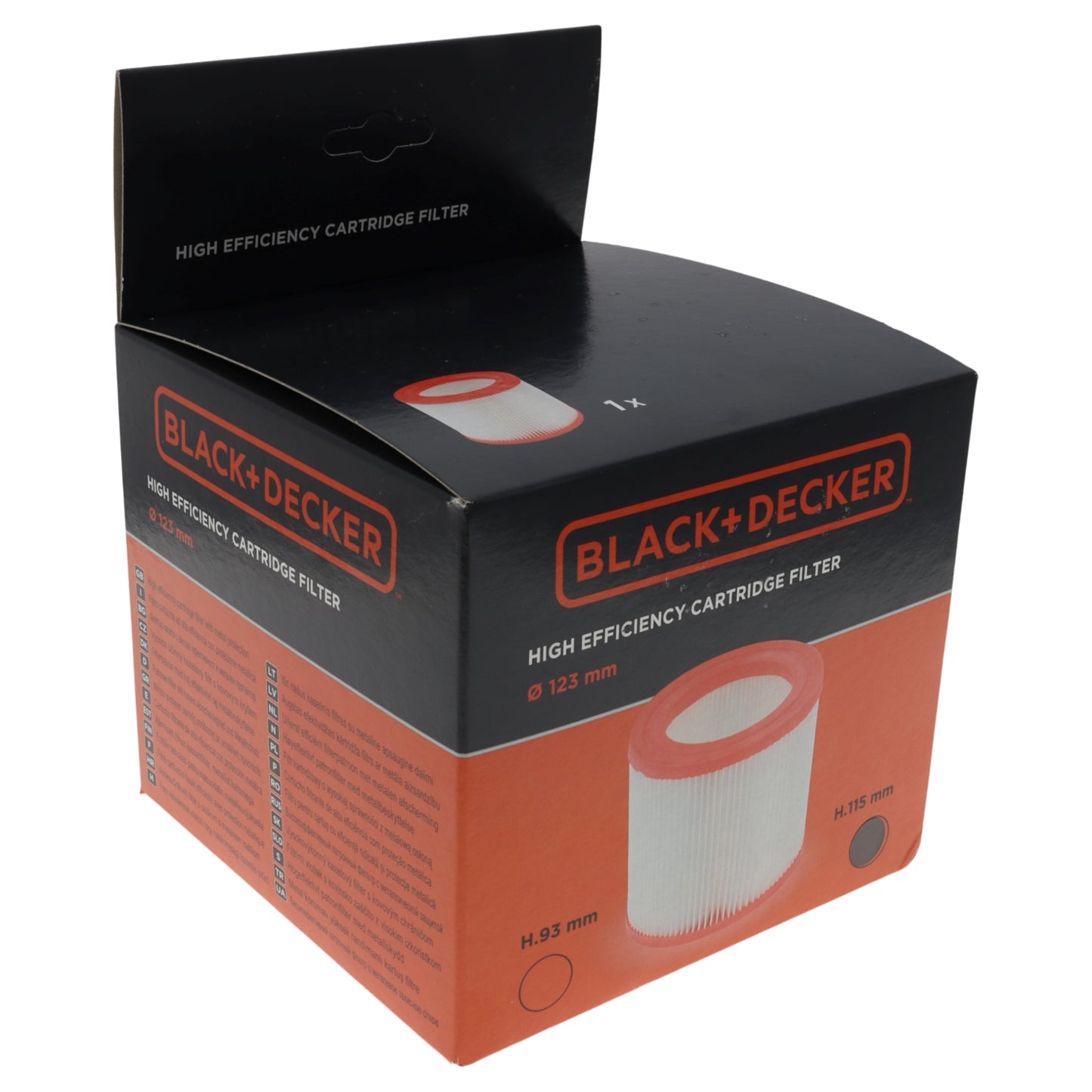 Black & Decker filtro HEPA bidone 15L 20L 25L 30L BXVC BXVC20 BXVC25 BXVC30