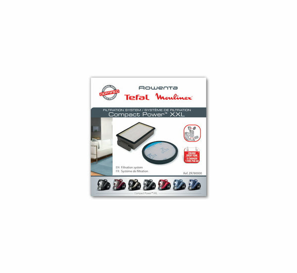 Rowenta Tefal kit filtri HEPA aspirapolvere Compact Power XXL RO4825 RO4871 TW4