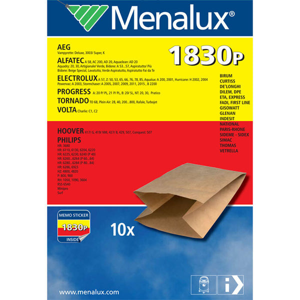 Menalux 1830P buste salva protezione motore bidone aspirapolvere Alfatec Gisowa
