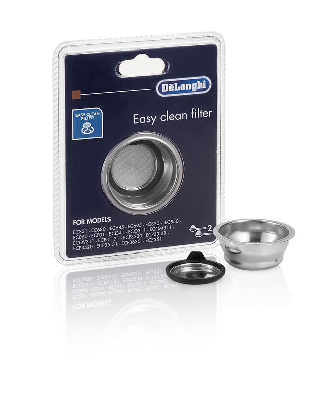 Delonghi filtro 2 tazze macchina caffè Dedica EC680 Distinta ECI34 EC785 ECF01