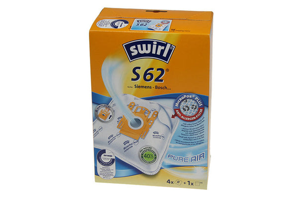 Swirl S62 4 sacchi microfibra aspirapolvere Siemens Bosch Krups BBS BSD VS 935