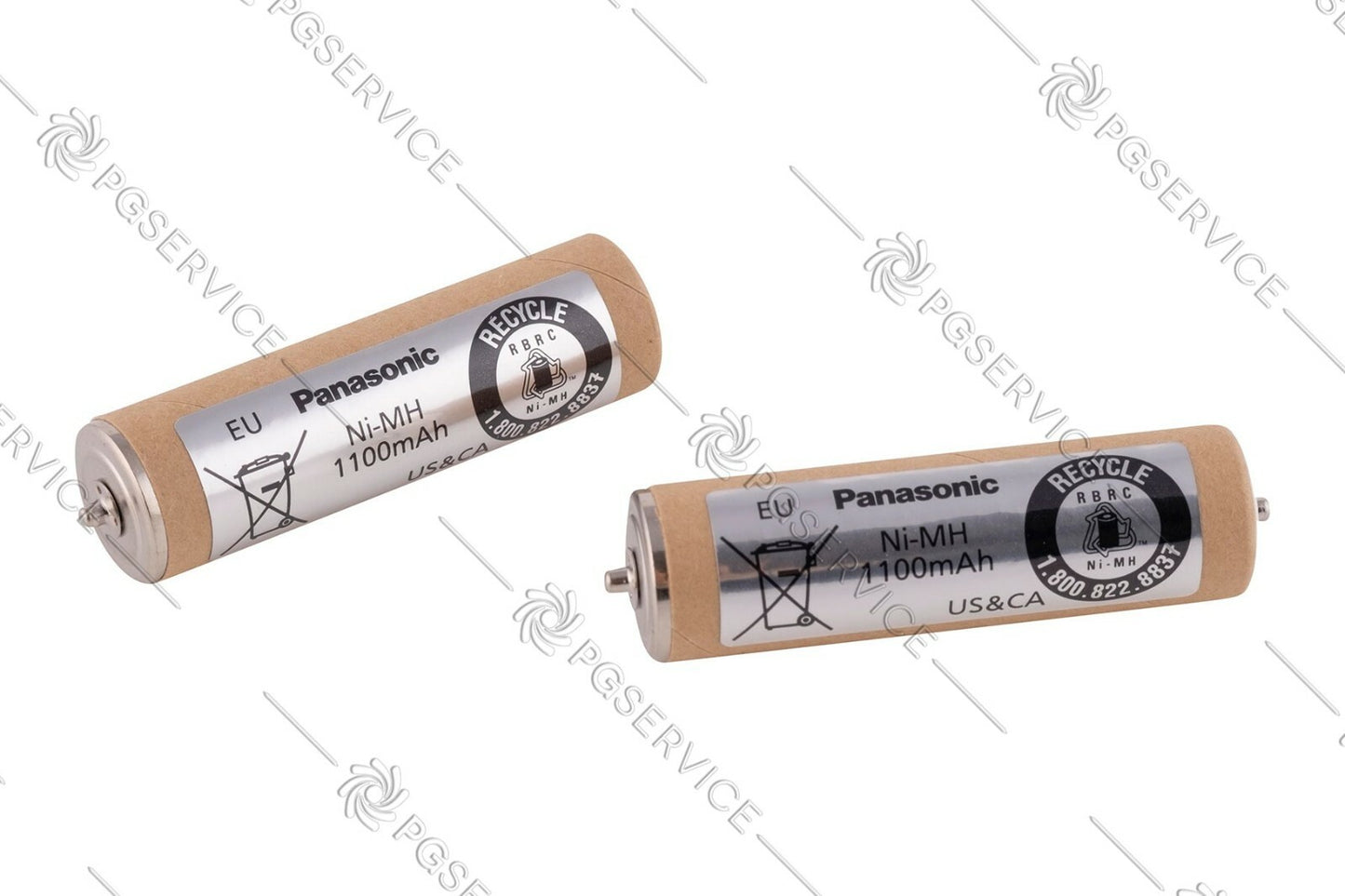 Panasonic 2x batterie 1.2V 1100mAh rasoio ER160 ER1511 ER1610 ER389 ERDGP72 ERH