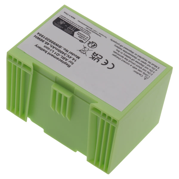 Batteria 14.4V 3400mAh 75x52x52mm robot aspirapolvere per iRobot Roomba E5 I7 J7 ABL-D1 ABL-D2