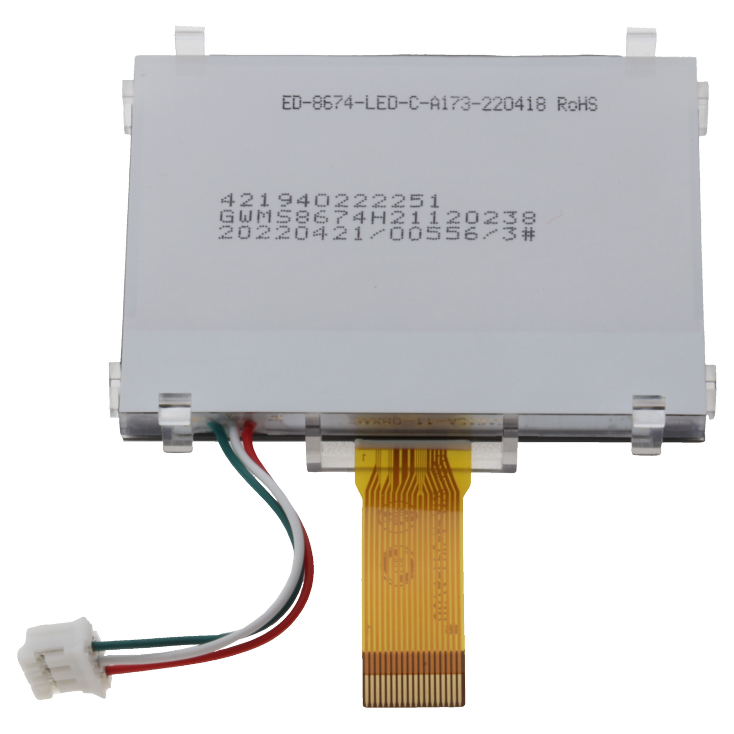 Saeco display LCD ED8674-LED-C-A173 macchina caffè Syntia HD8838 RI9836 SUP037D