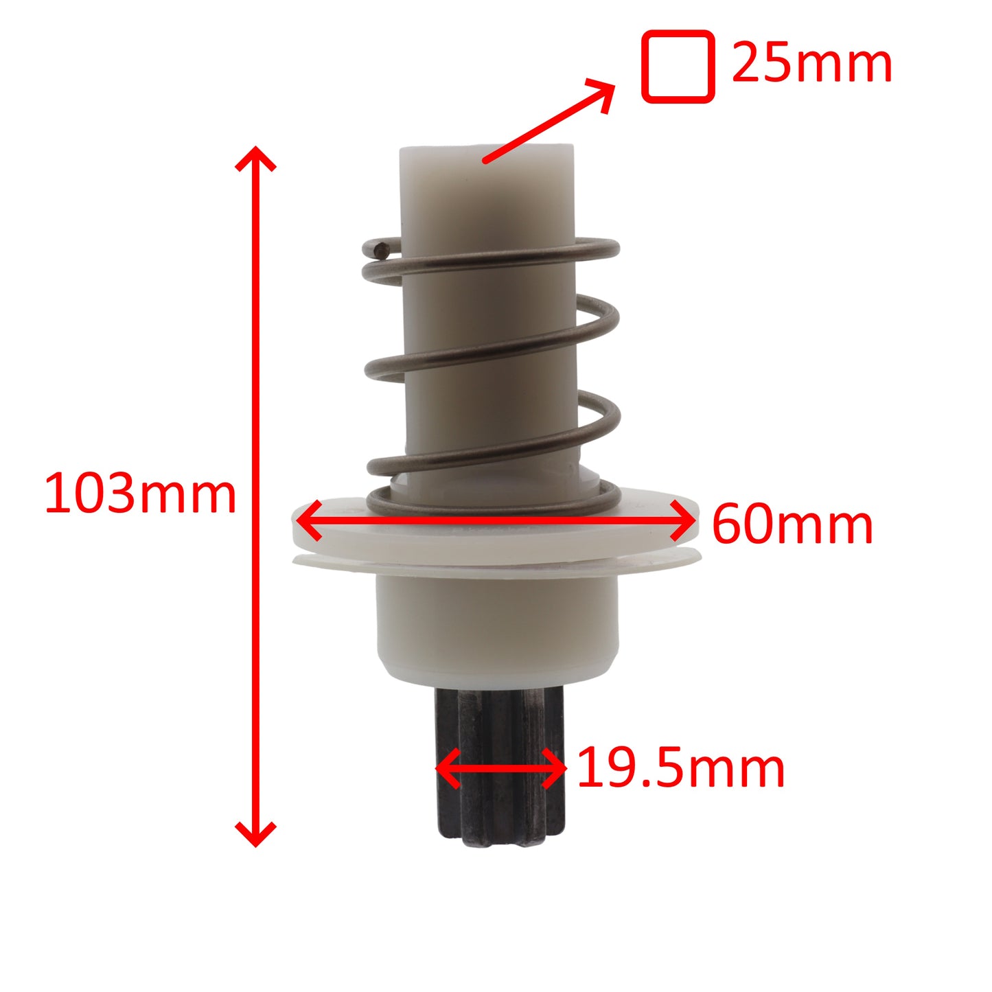 Tre Spade perno giunto asse trasmissione F17716 passapomodoro Big 40 80 F17500
