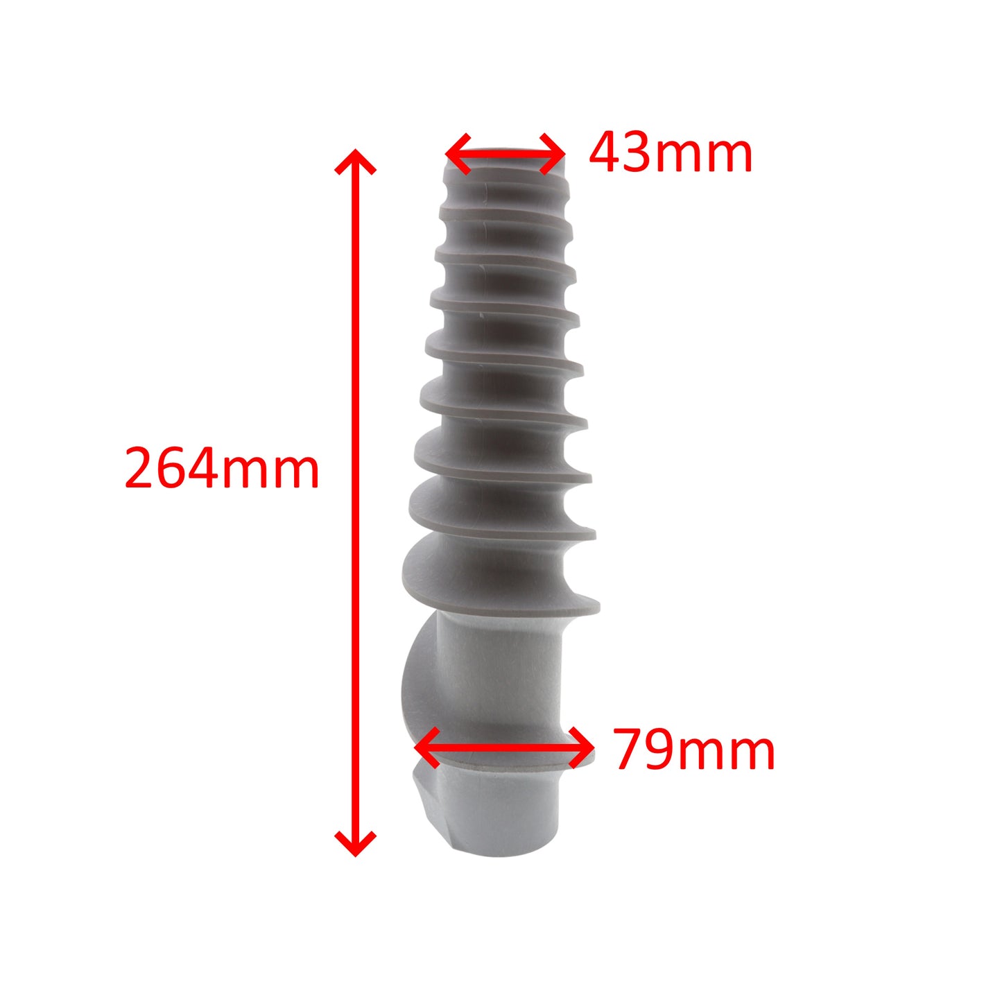 Tre Spade coclea vite pala F17617 264mm passapomodoro Big 40 80 F17500 F17000 F19200