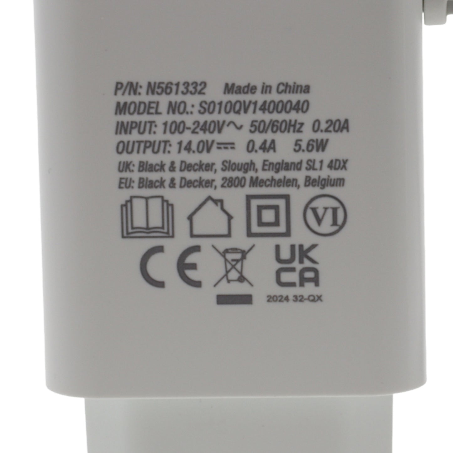 Black & Decker caricabatterie caricatore N561332 aspirabriciole trapano Reviva 7.2V 12V