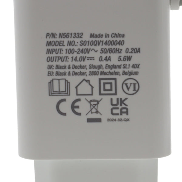Black & Decker caricabatterie caricatore N561332 aspirabriciole trapano Reviva 7.2V 12V