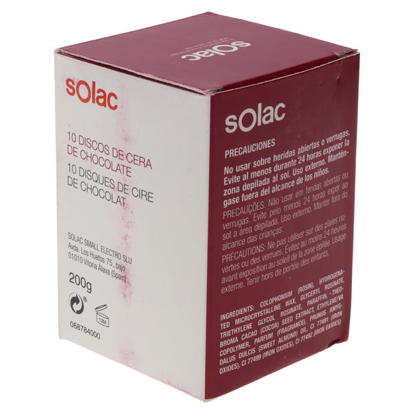 Solac 10x dischi cera al cioccolato 200gr per epilatore DC7500 DC7502 S99941800